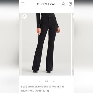 7 For All Mankind Modern "A" Pocket Flare Jeans
